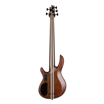 Cort A5 Ultra Ash 5-String Bass - Etched Natural Black with Case