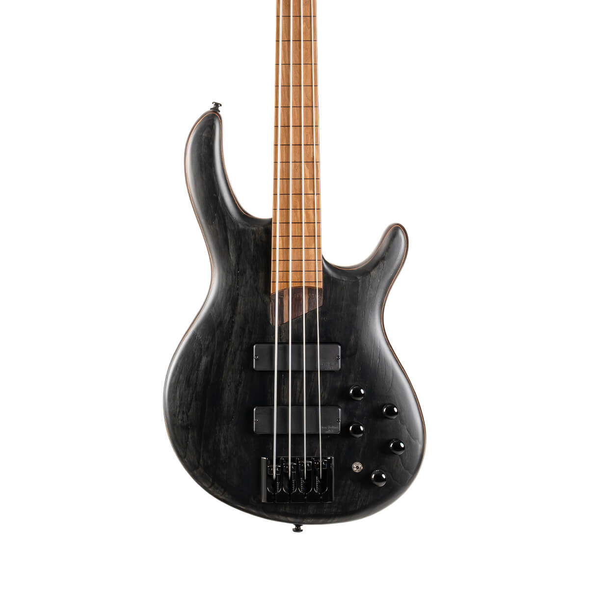 Cort B4 Element Fretless Bass - Open Pore Trans Black