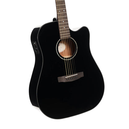 Cort Earth60CE Electro-Acoustic - Black Gloss