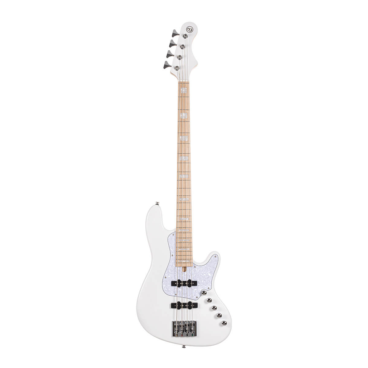 Cort Elrick NJS4 Bass - White with Case