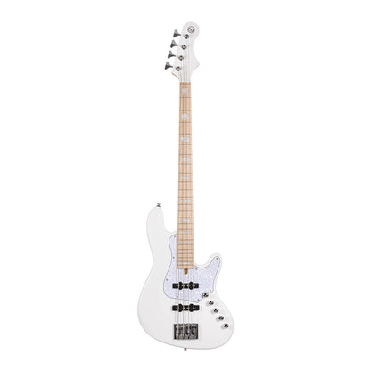 Cort Elrick NJS4 Bass - White with Case