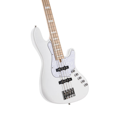 Cort Elrick NJS4 Bass - White with Case