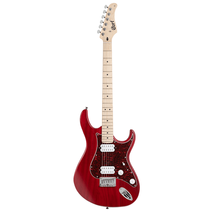 Cort G100 HH Electric Guitar - Open Pore Black Cherry