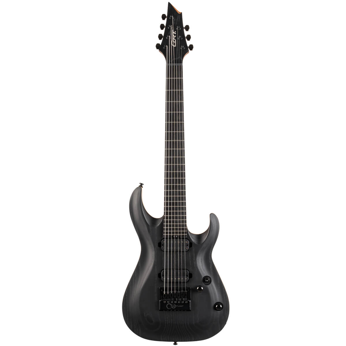 Cort KX707 Evertune 7-String - Open Pore Black with Bag