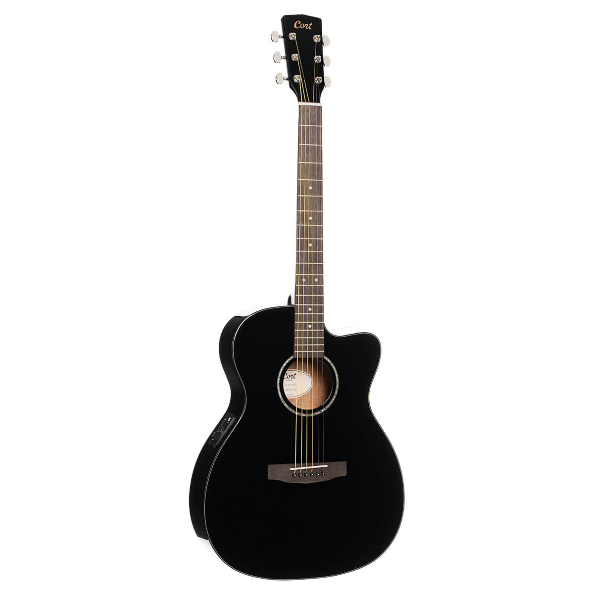 Cort L60CE OM Electro-Acoustic - Black Gloss