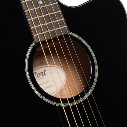 Cort L60CE OM Electro-Acoustic - Black Gloss