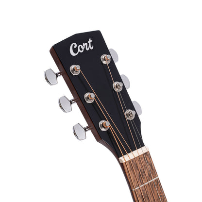 Cort AF510E Folk Electro-Acoustic - Black Satin with Bag