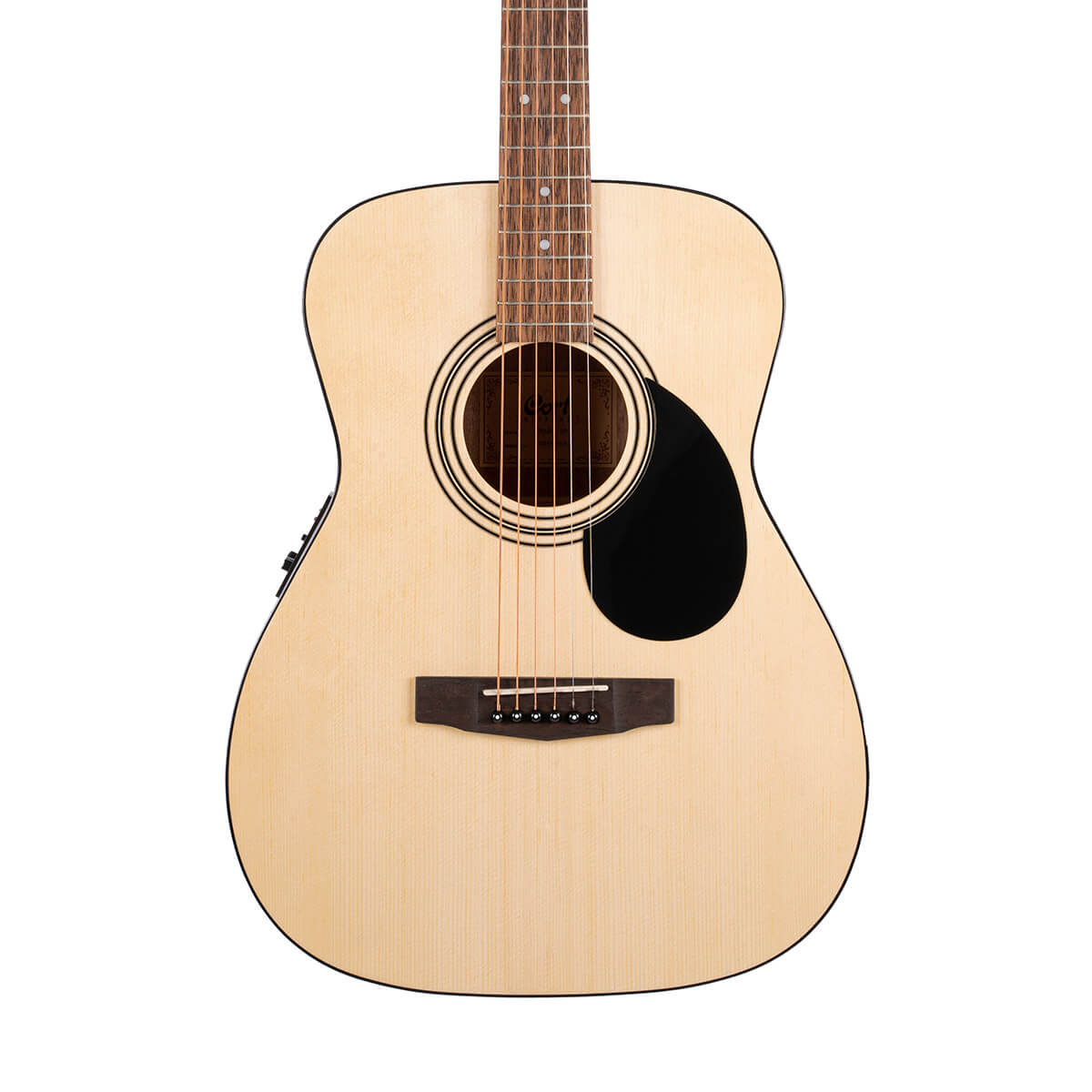 Cort AF510E Folk Electro-Acoustic - Black Satin with Bag