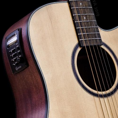 Crafter HD - 100CE - OPN Dreadnought Steel String Acoustic Guitar, Satin Natural - Fouche Guitars