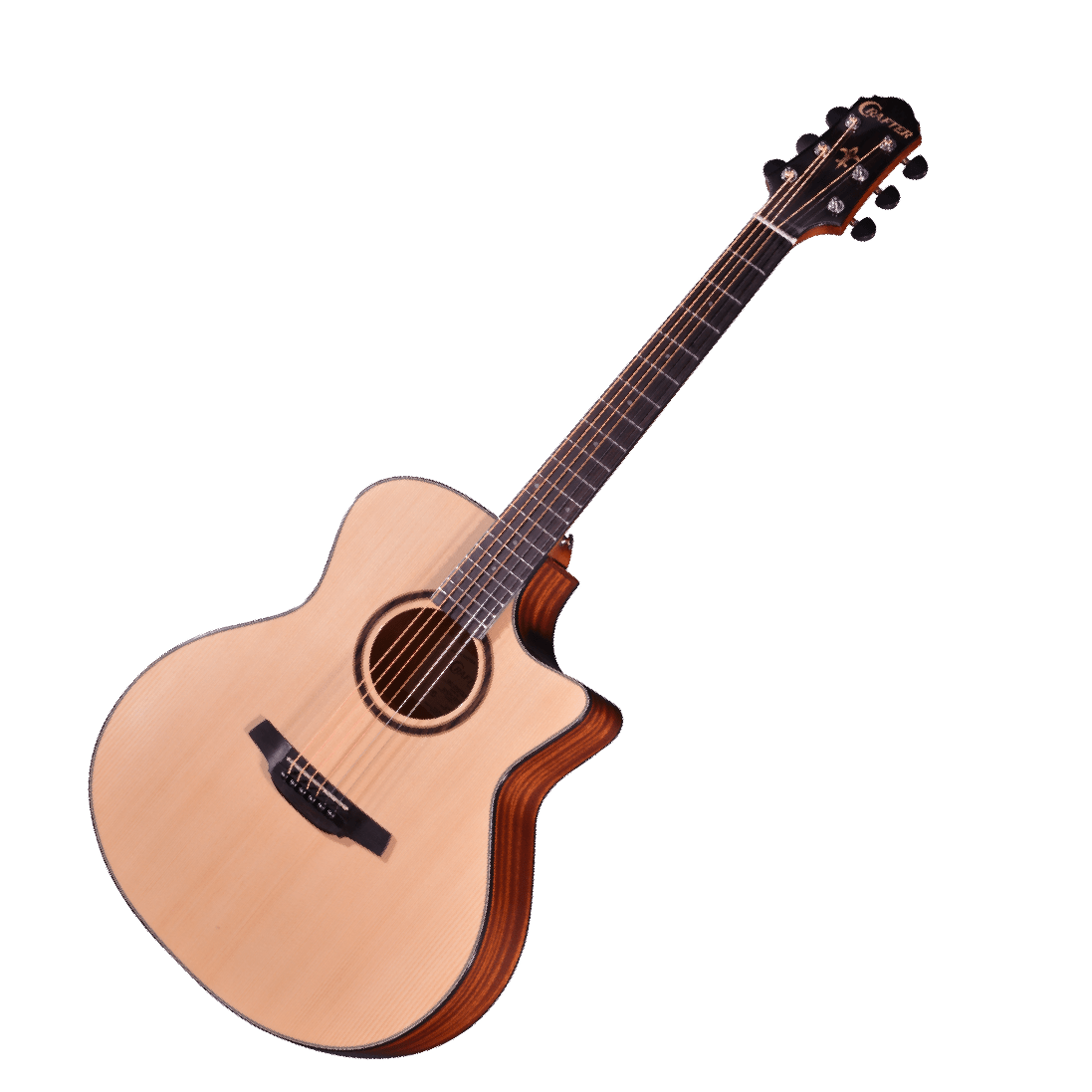 Crafter HG250ce Natural Acoustic guitar - Fouche Guitars