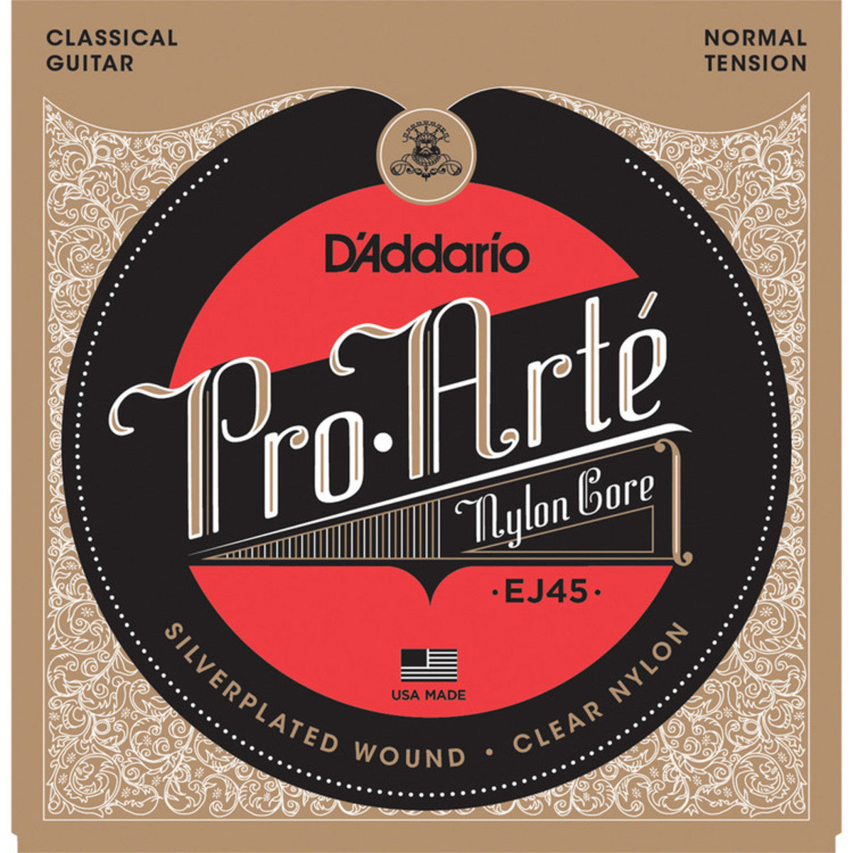 D'Addario EJ45 Classical Guitar Strings – Pro-Arté Normal Tension