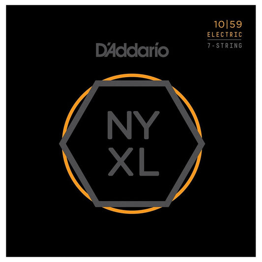 D'Addario NYXL1059 7-String Electric Guitar Strings – Regular Light 10-59