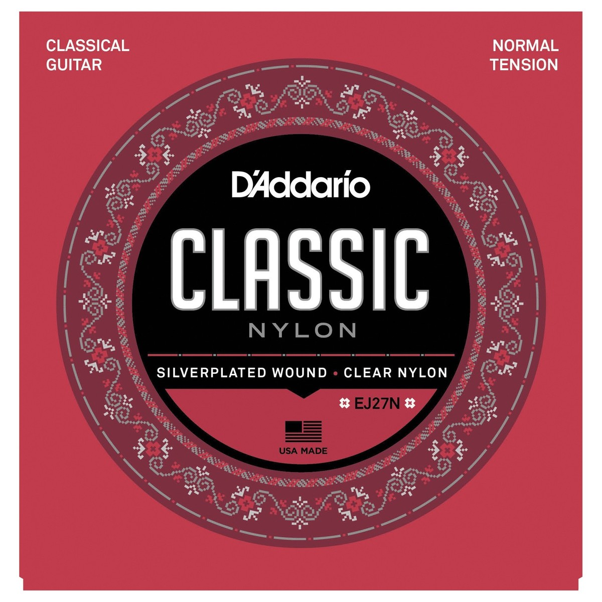 D'Addario EJ27N Classical Guitar Strings – Student Normal Tension