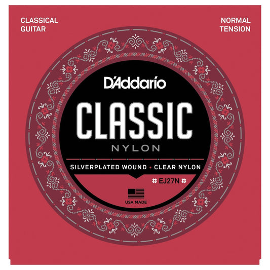 D'Addario EJ27N Classical Guitar Strings – Student Normal Tension