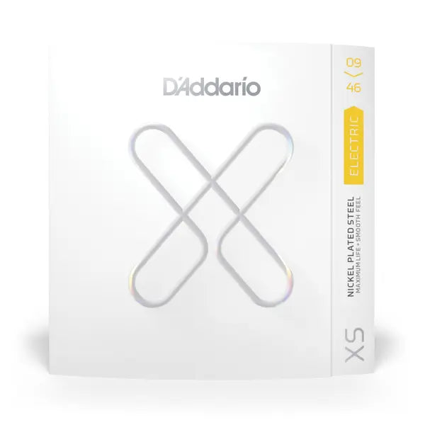 D'Addario XSE0946 Electric Guitar Strings – Super Light Top/Regular Bottom 9-46