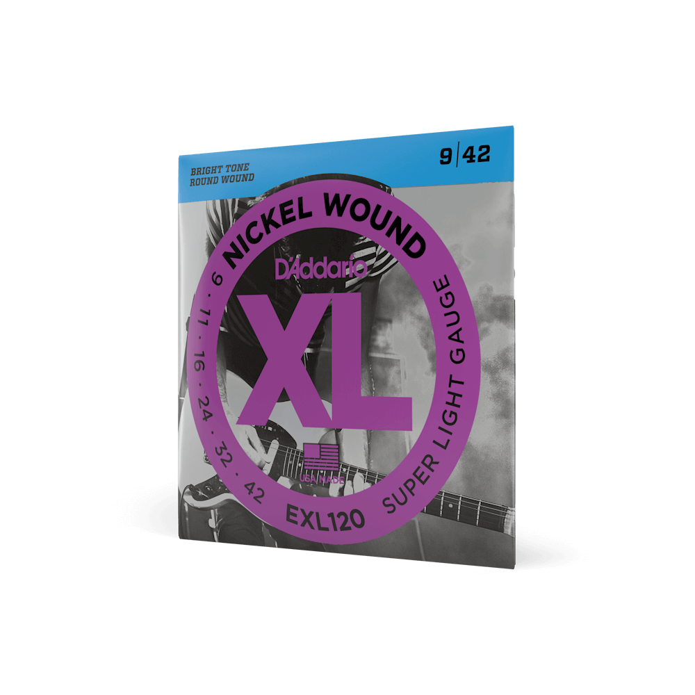 D'Addario EXL120 Electric Guitar Strings – Super Light 9-42