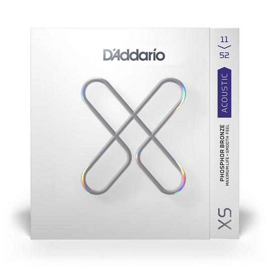 D'Addario XSAPB1152 Acoustic Guitar Strings – XS Phosphor Bronze Custom Light 11-52