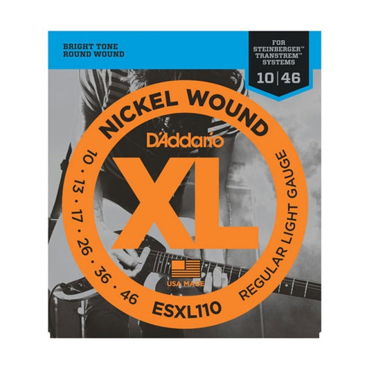 D'Addario ESXL110 Electric Guitar Strings – Double Ball End Regular Light 10-46