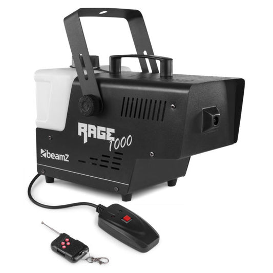 Beamz Rage1000 – 1000W DMX Smoke Machine w/ Wireless Controller