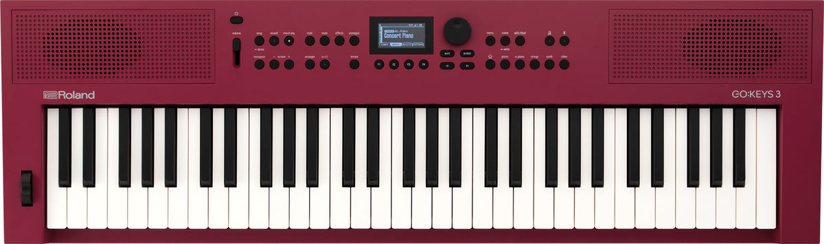 Roland GO:KEYS 3 61-Key Music Creation Keyboard - Dark Red