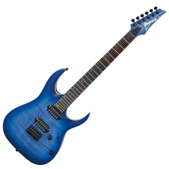 Ibanez RGA42 Electric Guitar – Flamed Maple Blue Lagoon Flat Finish