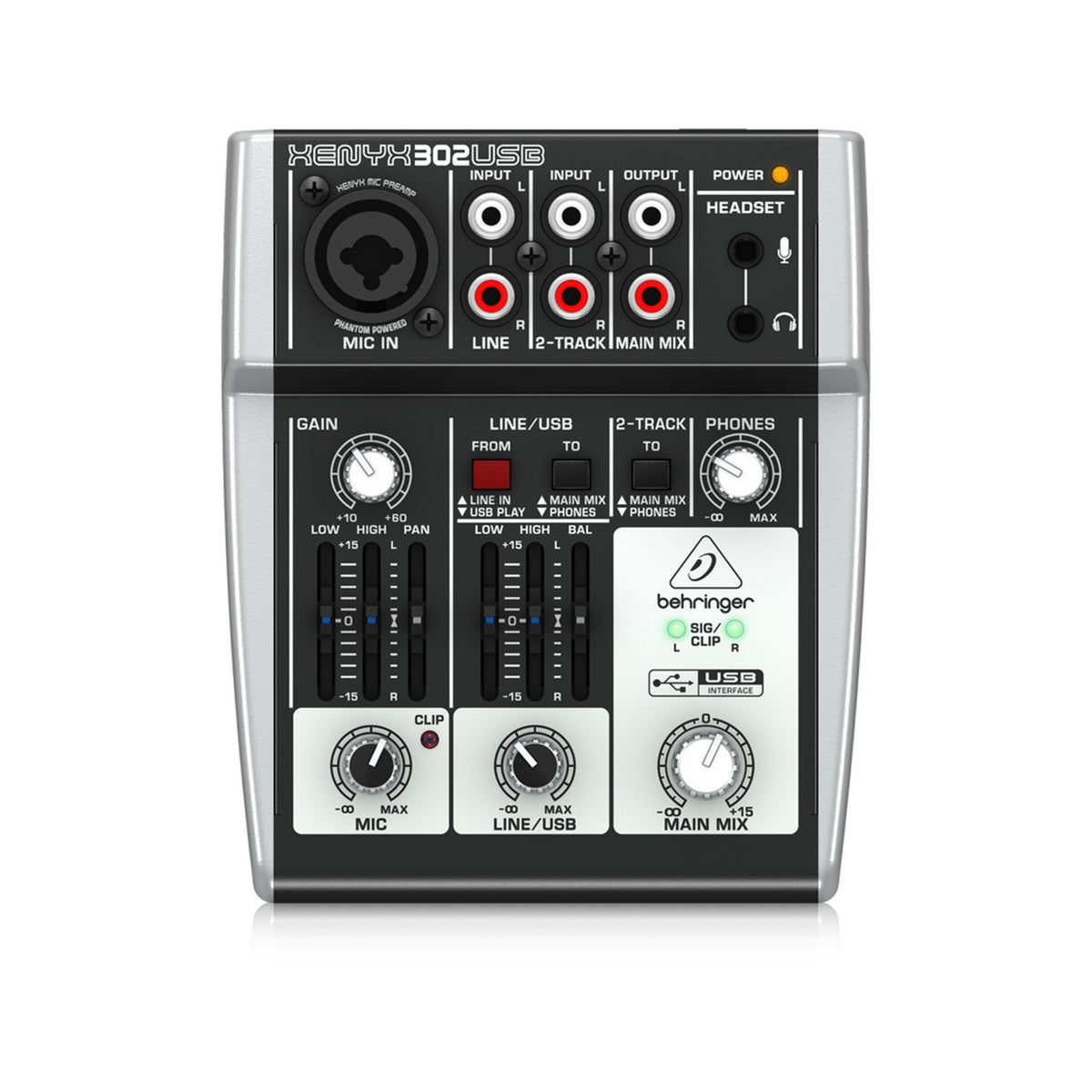 Behringer Xenyx 302USB Analog Mixer