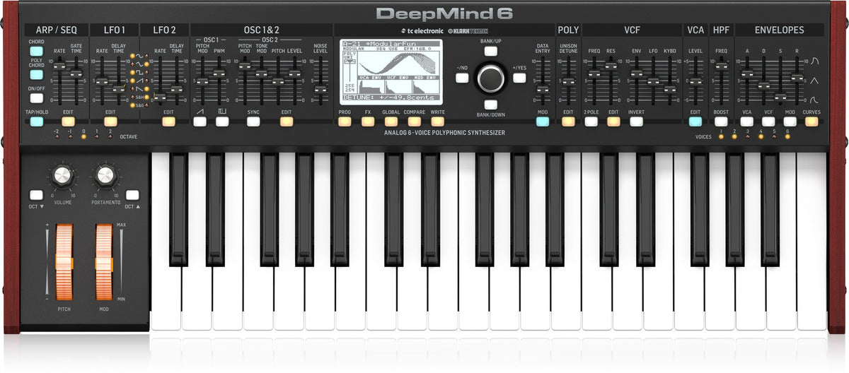 Behringer DeepMind 6 37-key 6-voice Analog Synthesizer