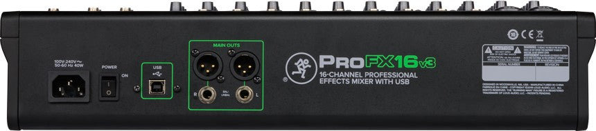 Mackie ProFX16 V3 16-Channel Compact Mixer with FX