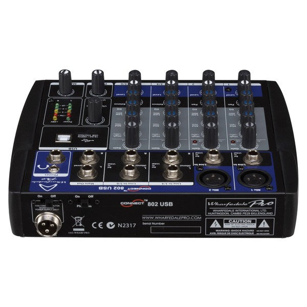 Wharfedale Pro Connect 802 8 Channel USB Mixer