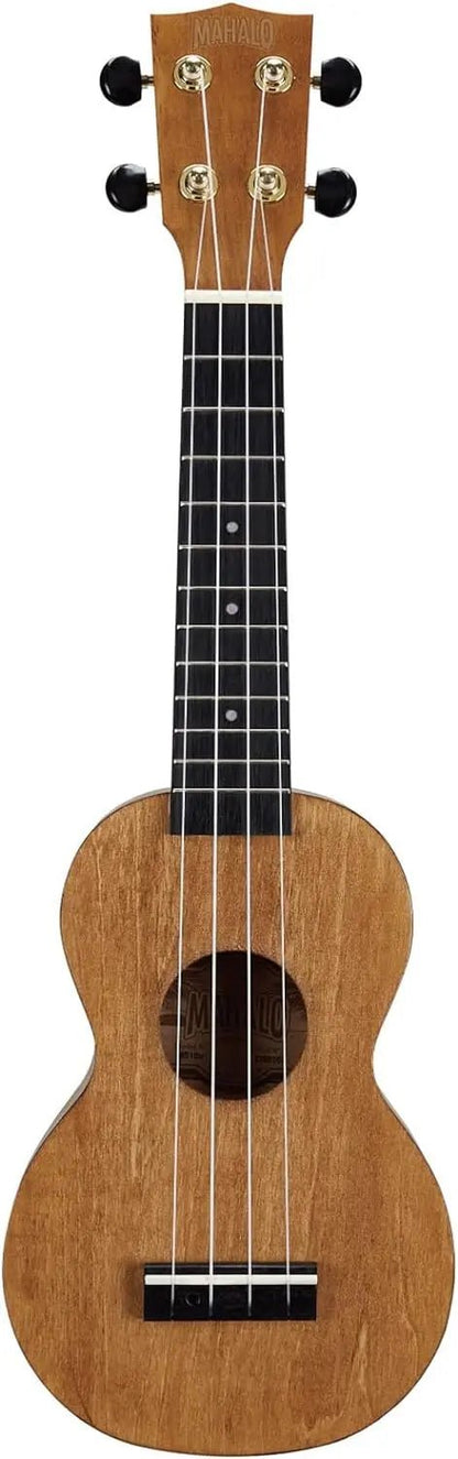 Mahalo Slimline Series Soprano Ukulele – Transparent Brown - Fouche Guitars