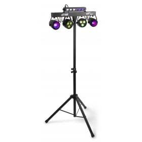 BEAMZ PARTYBAR10 SET 2x JELLY MOON, 2x PAR AND UV/STROBE RGBWUV