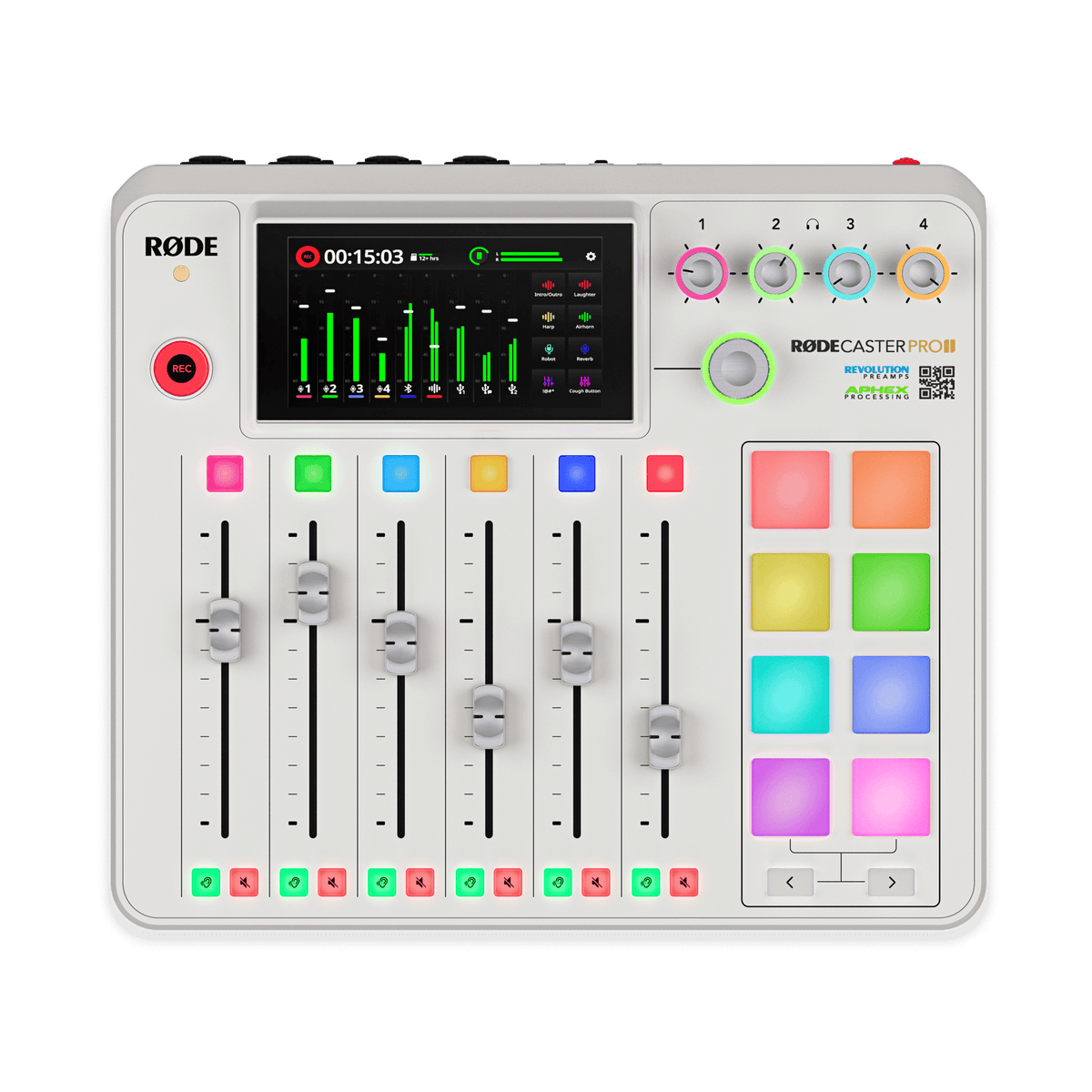 RODE RODECaster Pro II Podcast Production Studio - White