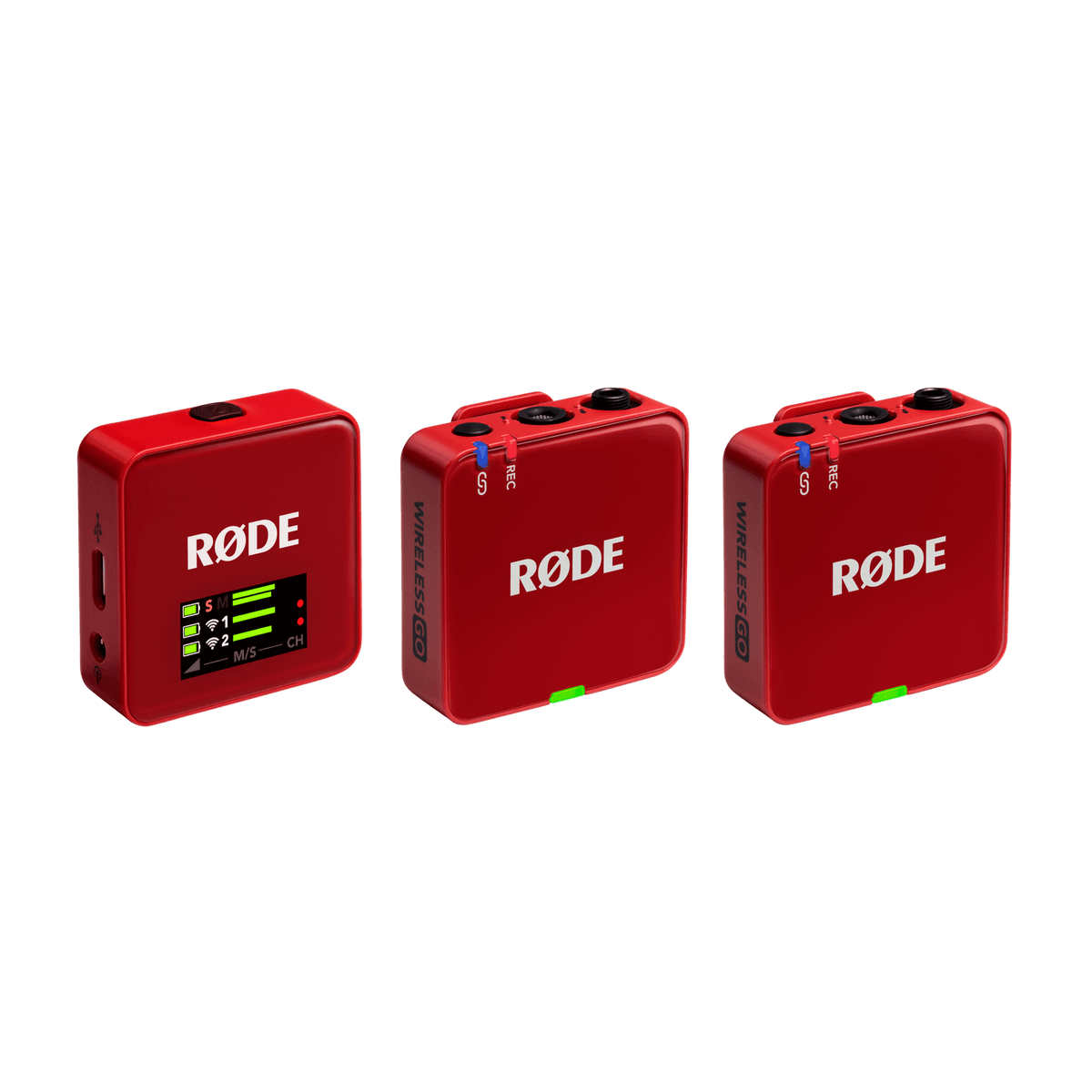 RODE Wireless GO (Gen 3) Dual-Channel Wireless Microphone System - Red