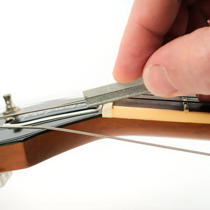 MusicNomad 6-piece Electric Guitar Diamond Coated Nut File Set - Light Strings
