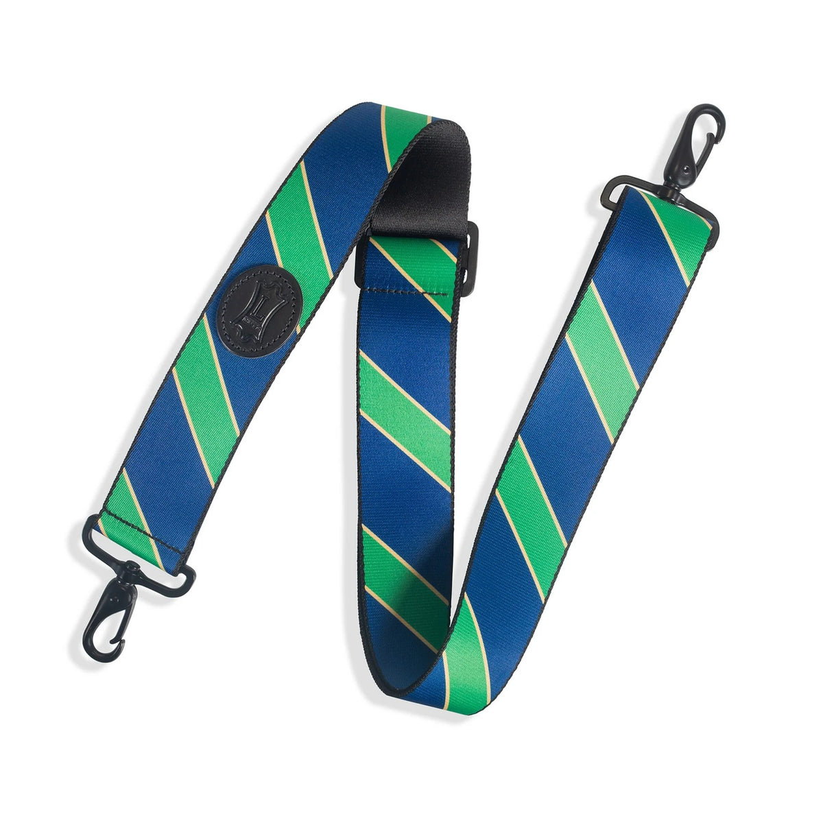 Levy's MCS-006 Polyester Case Strap - Navy and Green Stripes