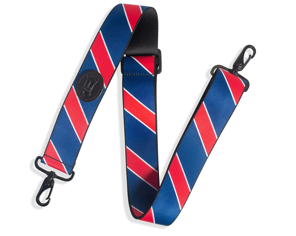 Levy's MCS-002 Polyester Case Strap - Red and Navy Stripes