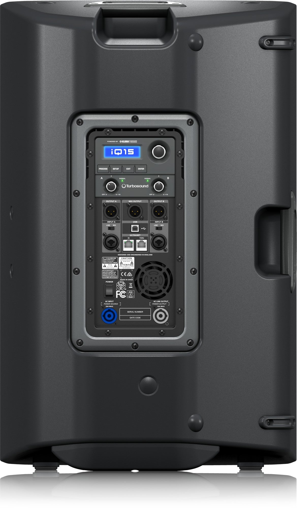Turbosound iQ15 2500W 15" Active PA Speaker