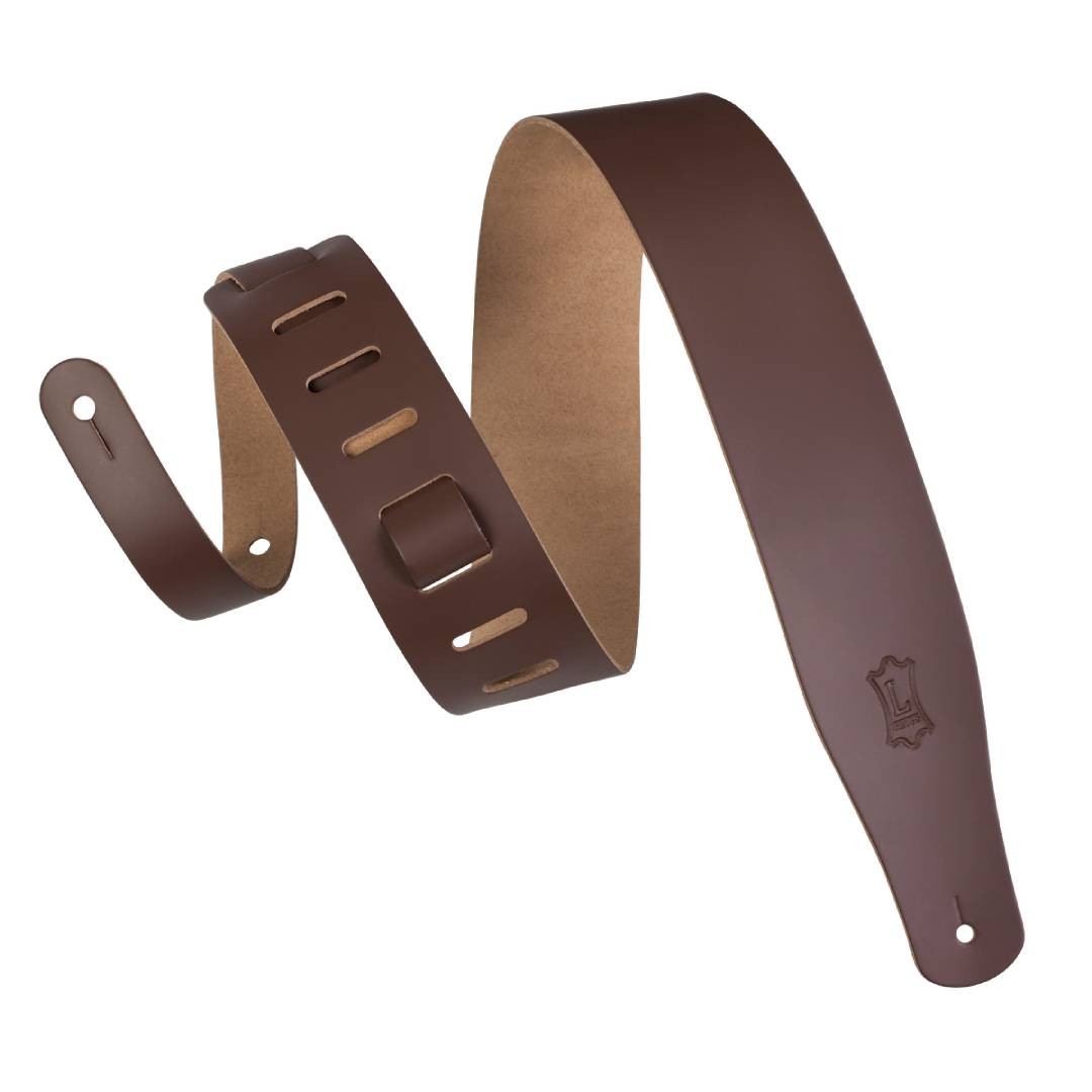 Levy's M26 Chrome-Tan Leather Guitar Strap - Brown