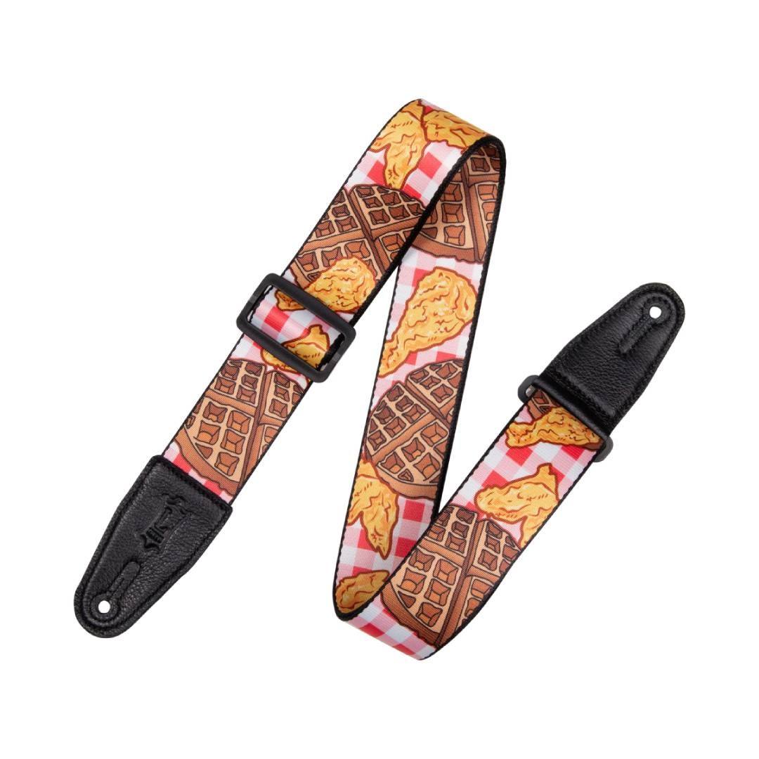 Levy's MPD2 Polyester Guitar Strap - Chicken and Waffles