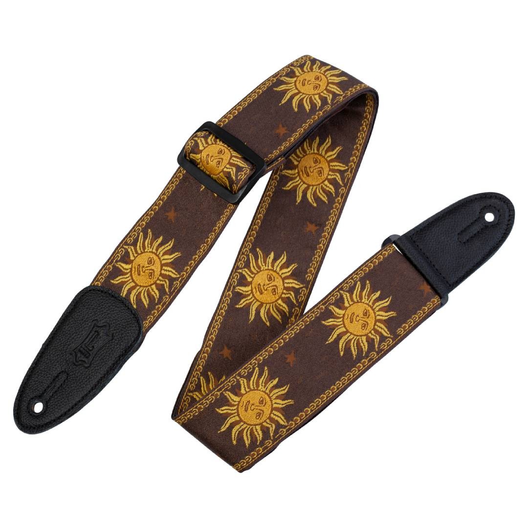 Levy's MPJG Sun Polyester Guitar Strap - Brown