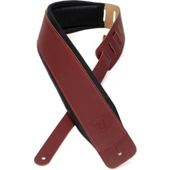 Levy's Larsen Leather Deluxe Guitar Strap - Burgundy