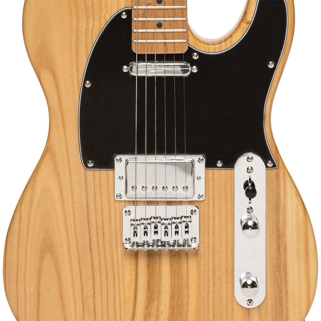 Stagg SETPLUS NAT - Vintage “T” Series Electric Guitar (Natural) | Stagg Guitar for Beginners, Students & Stage