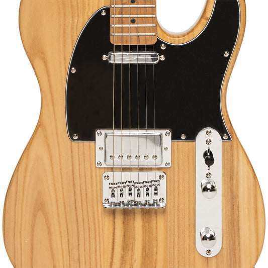 Stagg SETPLUS NAT - Vintage “T” Series Electric Guitar (Natural) | Stagg Guitar for Beginners, Students & Stage