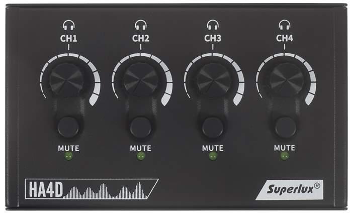 Superlux HA4D Four Channel Headphone Amplifier