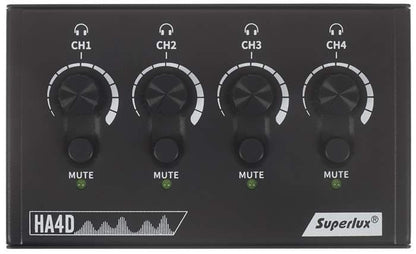 Superlux HA4D Four Channel Headphone Amplifier