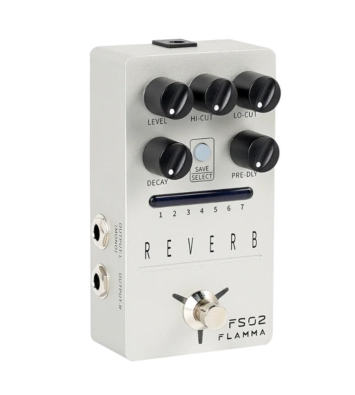 FLAMMA FS02 REVERB GUITAR REVERB PEDAL STEREO IN STEREO OUTPUT - Fouche Guitars