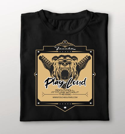 Fouche Play it loud - Black - Tee - Fouche Guitars