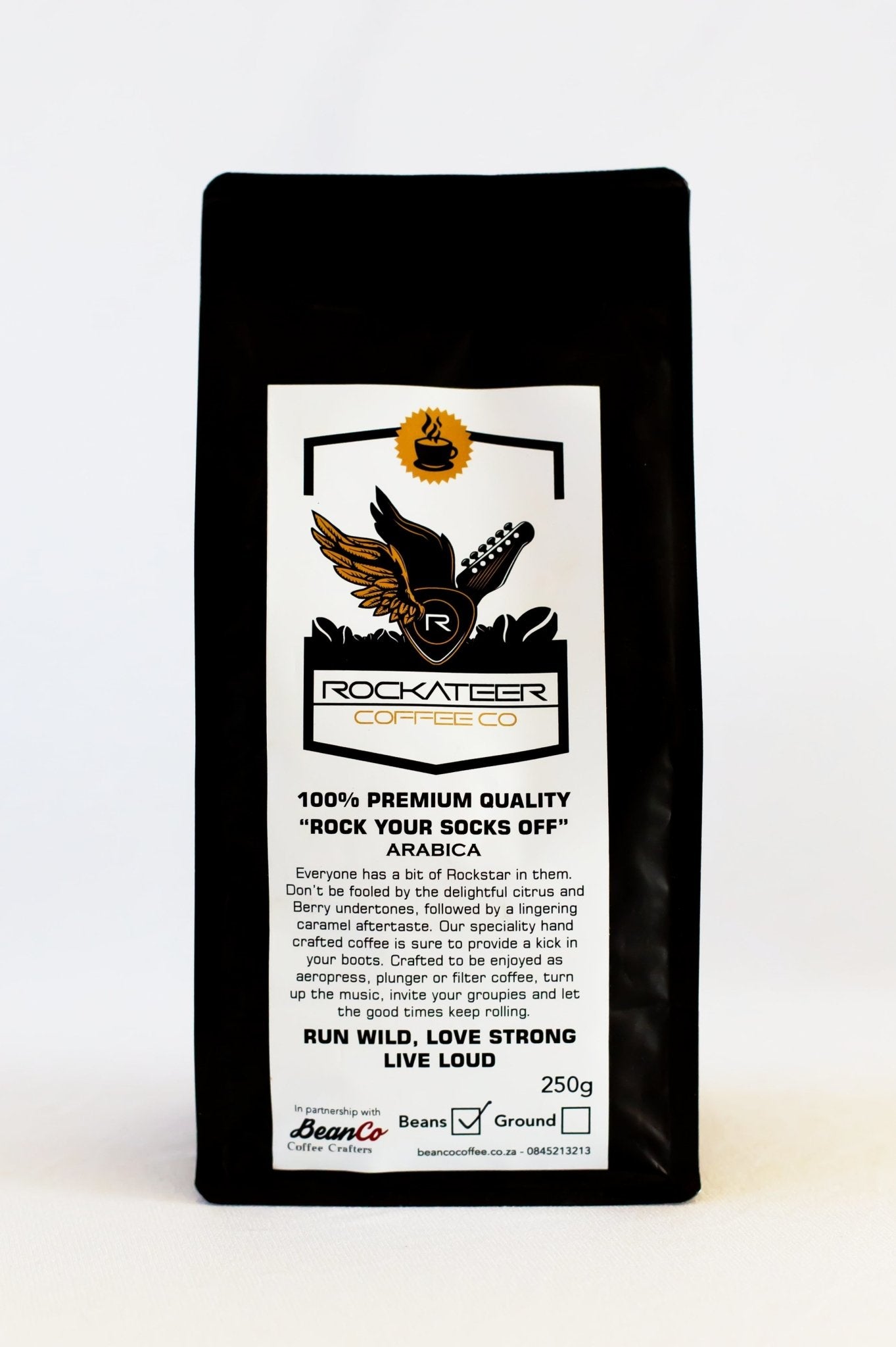 Rockateer 250g premium arabica - Fouche Guitars