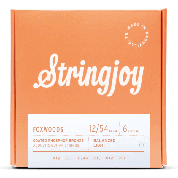 Stringjoy Foxwoods | Light Gauge (12-54) Coated Phosphor Bronze Acoustic Guitar Strings - Fouche Guitars