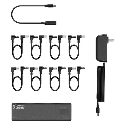 SWIFF AUDIO P200 ISOLATED POWER SUPPLY WITH REAL-TIME VOLTAGE DISPLAY - Fouche Guitars